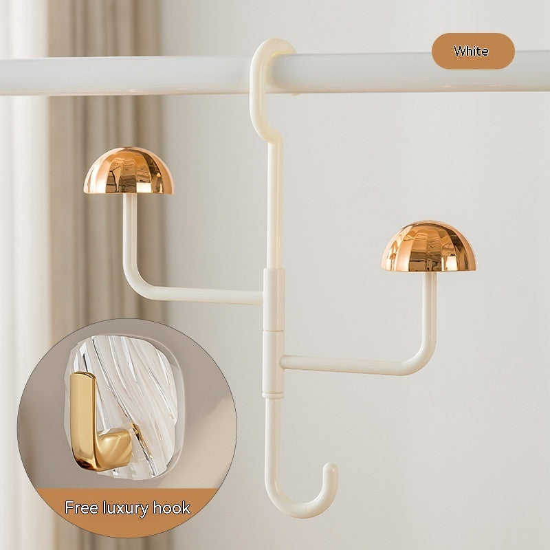 Mushroom Rotating Coat Rack Scarf Bag Storage Seamless Hook The Unalia Brand