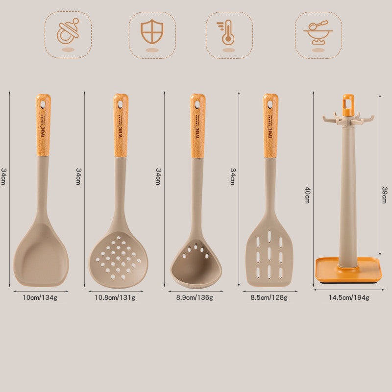 Non-Stick Silicone Utensil Set The Unalia Brand