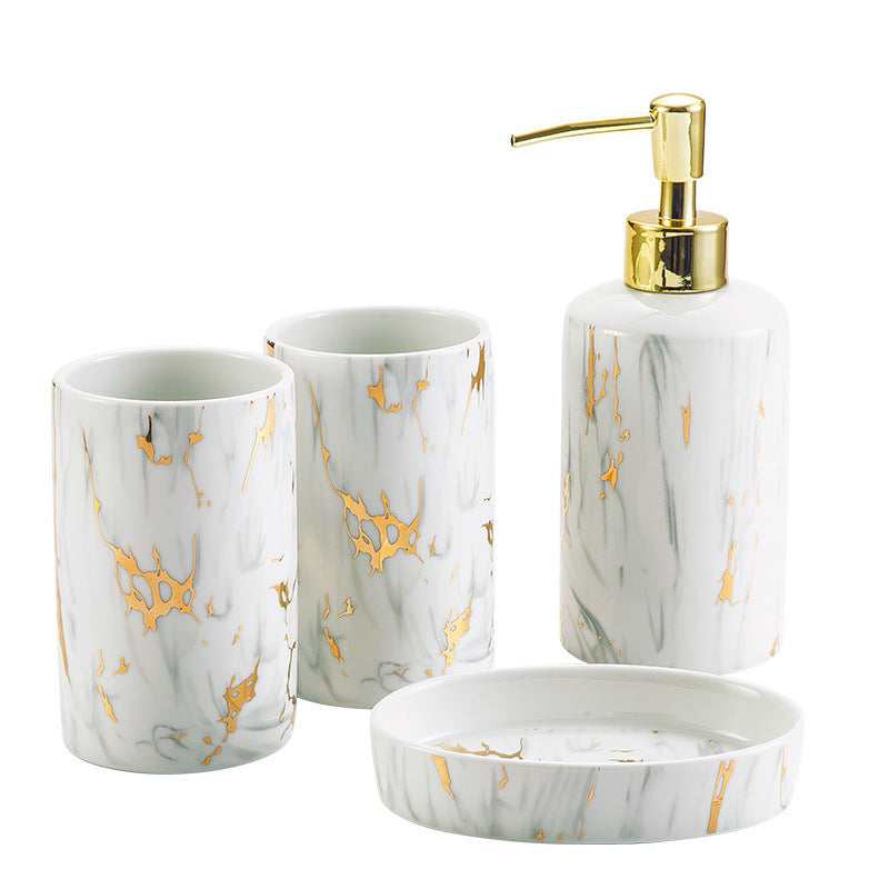 White Marble Bathroom Set The Unalia Brand