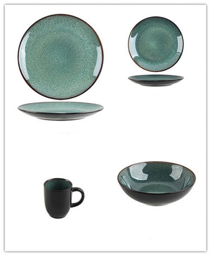 4-Piece Green Dinnerware Set The Unalia Brand