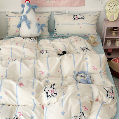 Vintage Printed Four-Piece Bedding Set The Unalia Brand