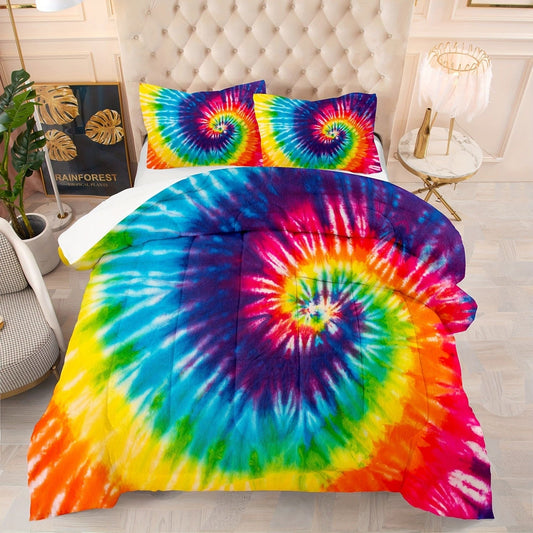 Tie-Dye Rainbow Print Bedding The Unalia Brand