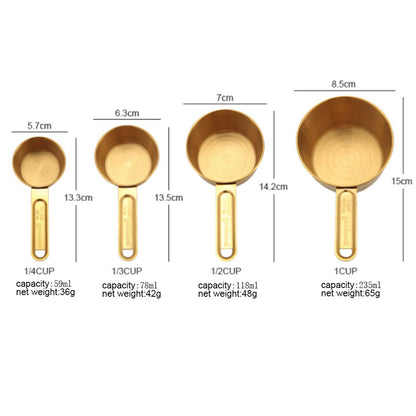 Gold Stainless Measuring Spoons The Unalia Brand