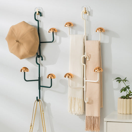 Mushroom Rotating Coat Rack Scarf Bag Storage Seamless Hook The Unalia Brand