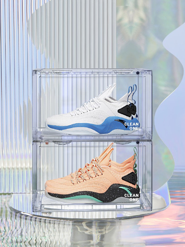 Transparent Basketball Shoe Storage Box Net Dust-proof Side Opening The Unalia Brand