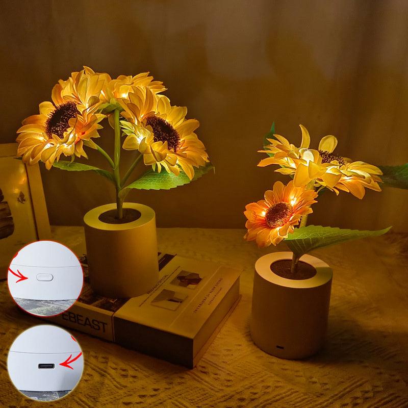 LED Sunflower Night Lamp The Unalia Brand