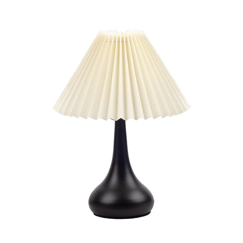 Pleated Bedside Night Lamp The Unalia Brand