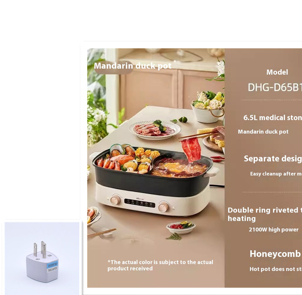 Mandarin Duck Hot Pot Electric Chafing Dish Split Multifunctional The Unalia Brand