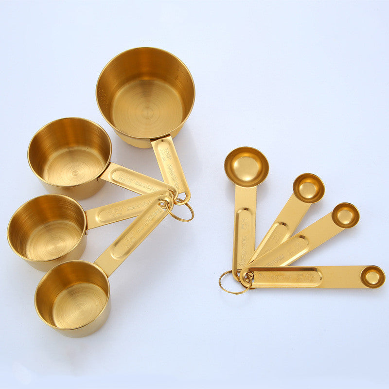 Gold Stainless Measuring Spoons The Unalia Brand