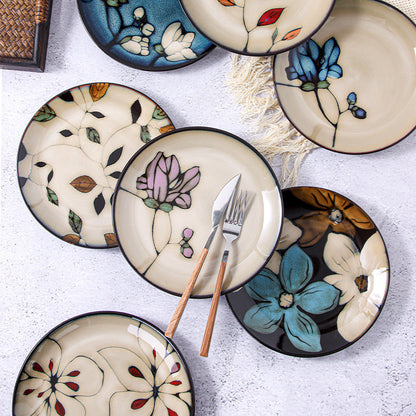 Assorted Hand Painted Plates The Unalia Brand