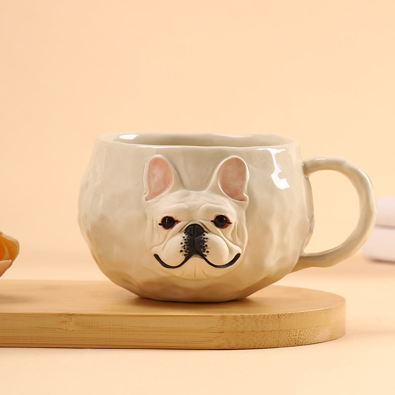 Handmade French Bulldog Coffee Cup Original Design The Unalia Brand