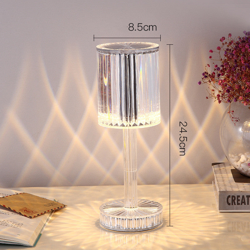 New Crystal Table Lamp Hotel Decoration Diamond Romantic Warm Led For Home Decor Romantic Gift Night Light The Unalia Brand