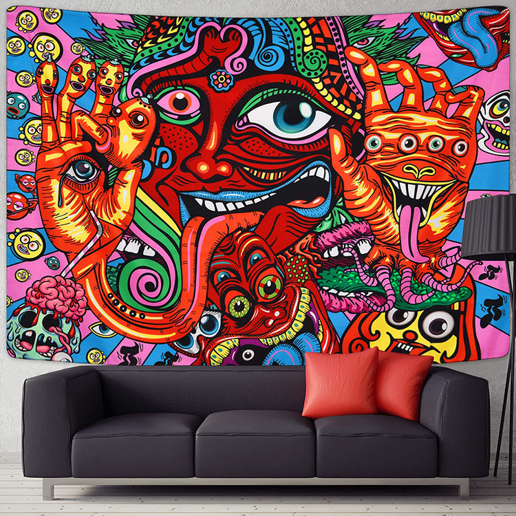 Home Decoration Psychedelic Background Cloth The Unalia Brand