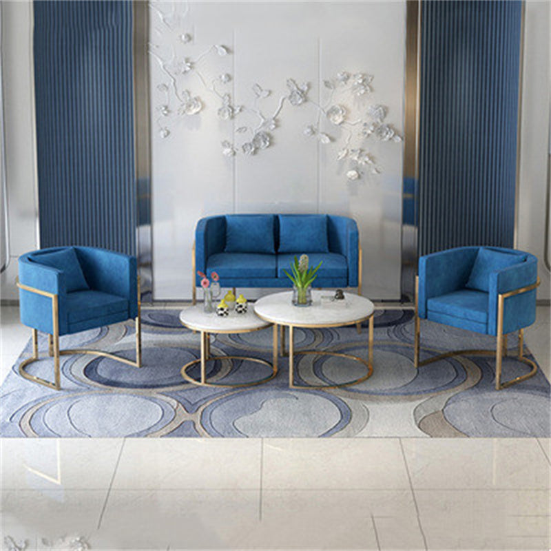 Modern Velvet Sofa + Table Set The Unalia Brand