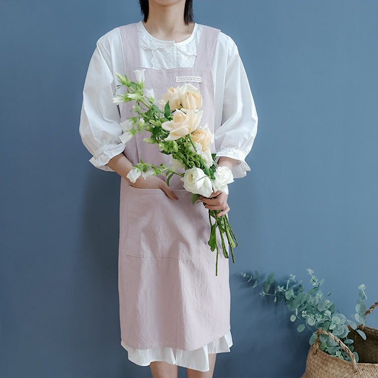 Linen Jean Kitchen Apron The Unalia Brand