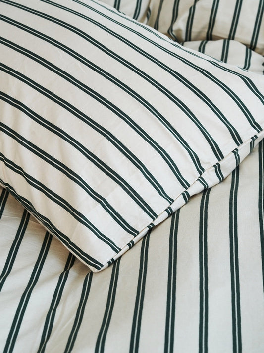 Striped Cotton Bedding Set The Unalia Brand