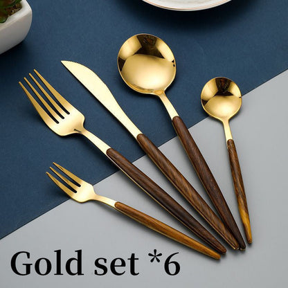 Assorted Wooden Cutlery Set The Unalia Brand