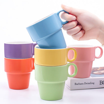 6-Piece Assorted Stacked Mugs The Unalia Brand