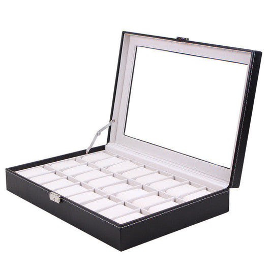 Standard Version 24 Watch Box Transparent Skylight Display Box Leather Box Watch Storage Box The Unalia Brand