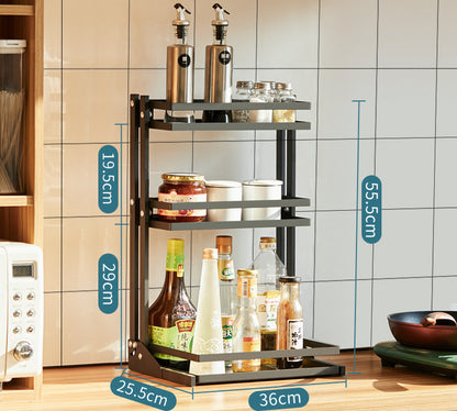 Industrial Folding Kitchen Storage Rack