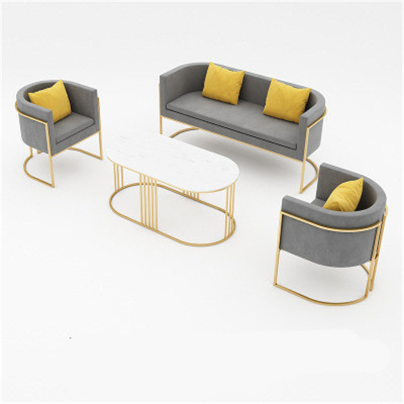 Modern Velvet Sofa + Table Set The Unalia Brand