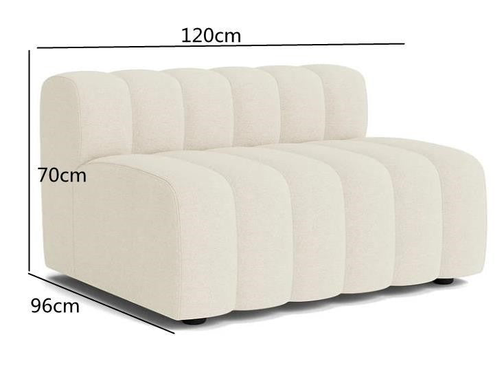 Lamb Velvet Curved Sofa Combination The Unalia Brand