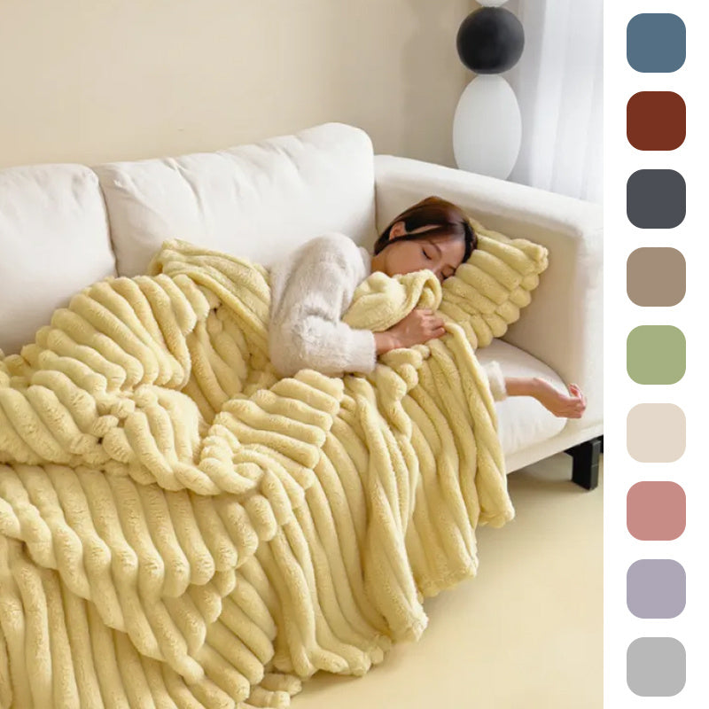 Assorted Ribbed Throw Blankets The Unalia Brand