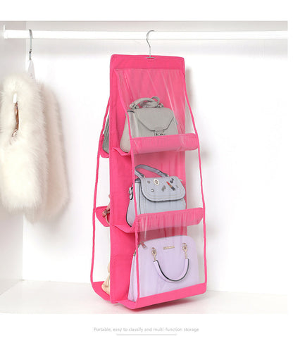 Double-sided Six-layer Visible Transparent Hanging Bag Hanging Storage Hanging Bag The Unalia Brand