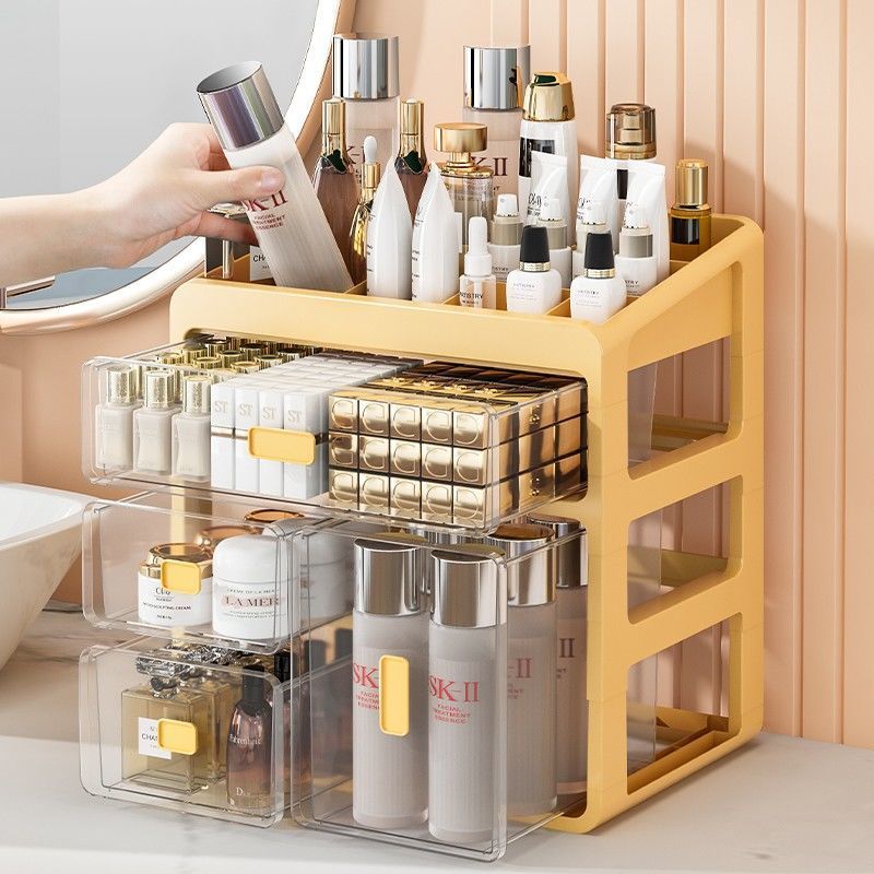 Desktop Transparent Drawer Cosmetic Storage Box The Unalia Brand