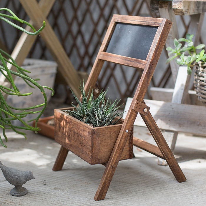 Blackboard Solid Wood Flower Box The Unalia Brand