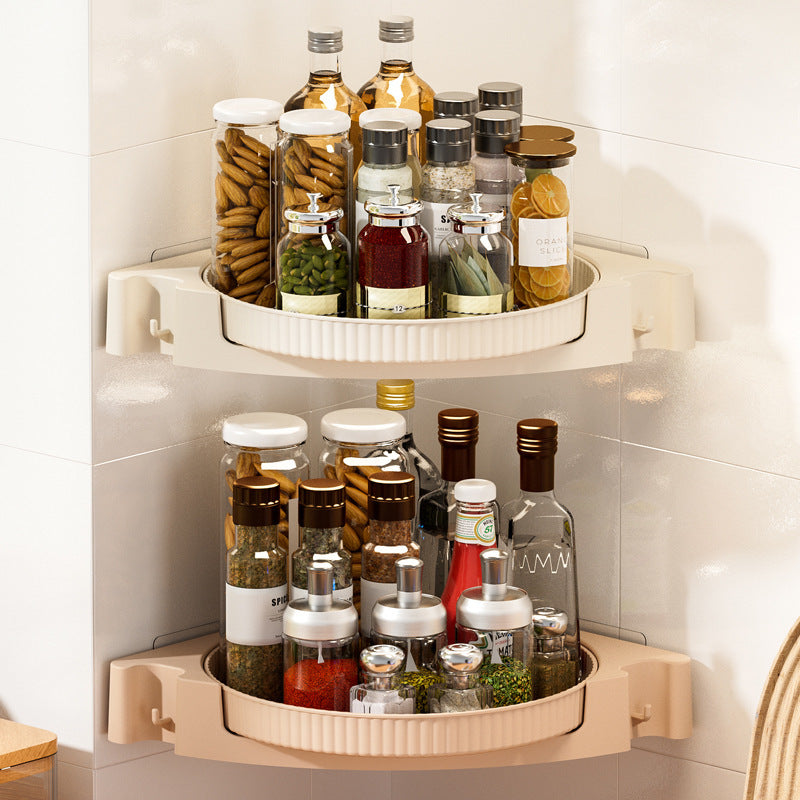 Kitchen Rotating Spice Rack Multi-Function