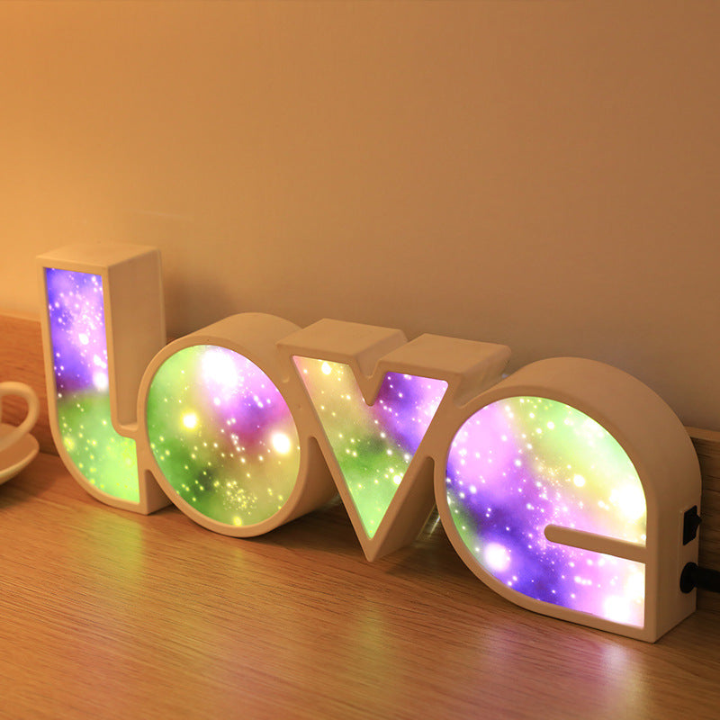 Rainbow LED LOVE Light The Unalia Brand