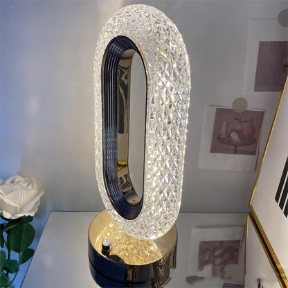 O-Shaped Crystal Night Lamp The Unalia Brand