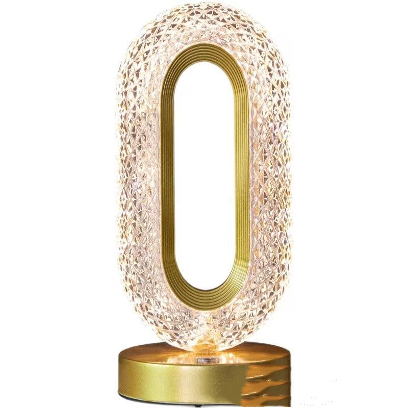 O-Shaped Crystal Night Lamp The Unalia Brand