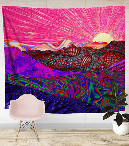 Home Decoration Psychedelic Background Cloth The Unalia Brand