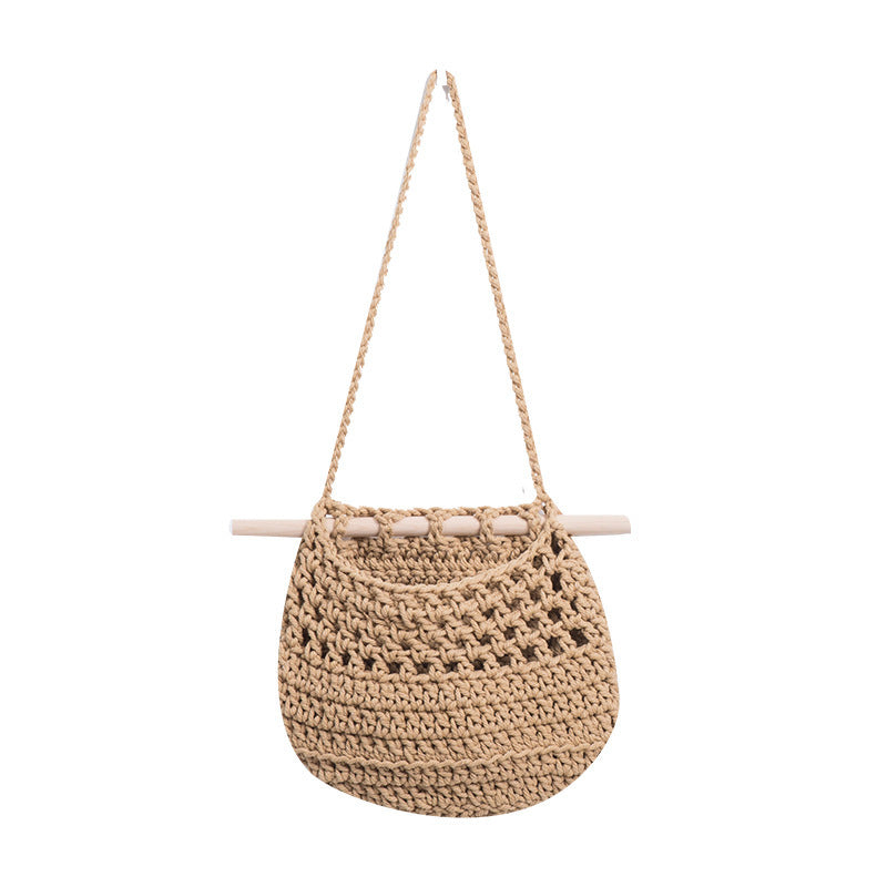 Cotton Braided Tapestry Storage Netizen Dormitory Room Wall Decoration Pendant Pastoral Net Bag The Unalia Brand