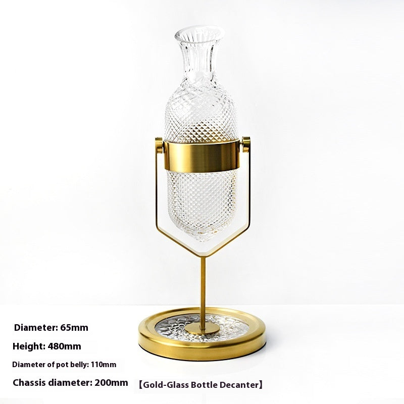 Rotating Gyro Crystal Swing Wine Decanter The Unalia Brand