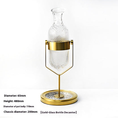 Rotating Gyro Crystal Swing Wine Decanter The Unalia Brand