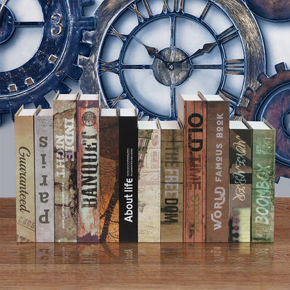 Retro Decorative Faux Books