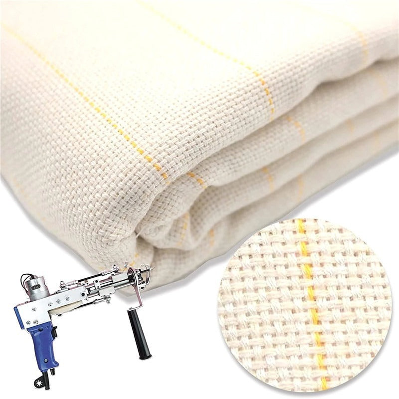 Hand Tufted Poke Embroidery Cloth Yellow Thread Carpet Substrate The Unalia Brand