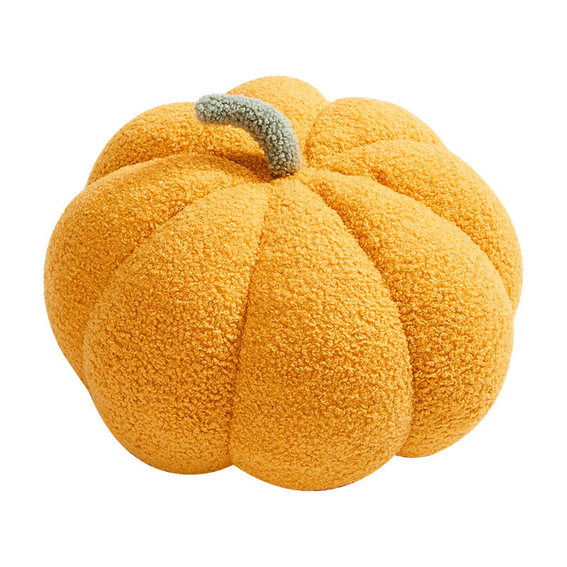 Nordic Pumpkin Round Pillow Plush Pillow Knitted Yarn The Unalia Brand