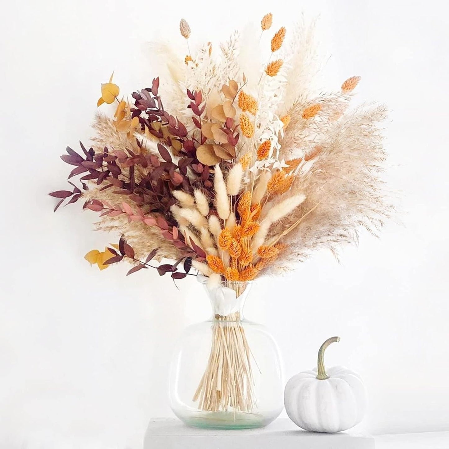 PAMPAS Bohemian Decorative Reed Rabbit Tail Grass Mix And Match Dried Flowers Bouquet The Unalia Brand