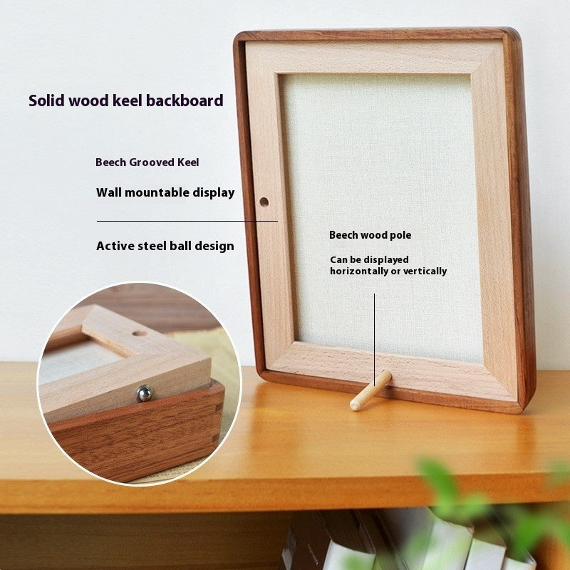 Rounded Wood Photo Frame