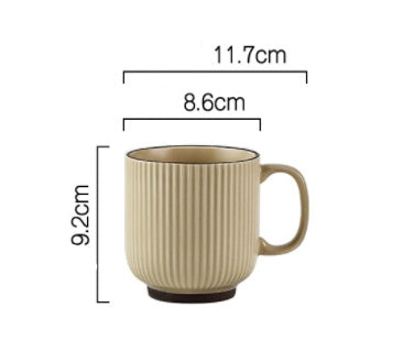 Assorted Ribbed Coffee Mugs The Unalia Brand