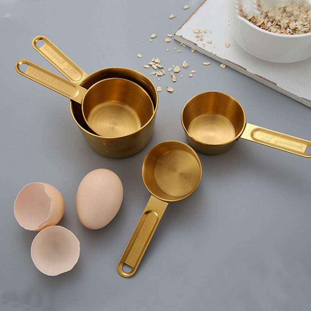 Gold Stainless Measuring Spoons The Unalia Brand