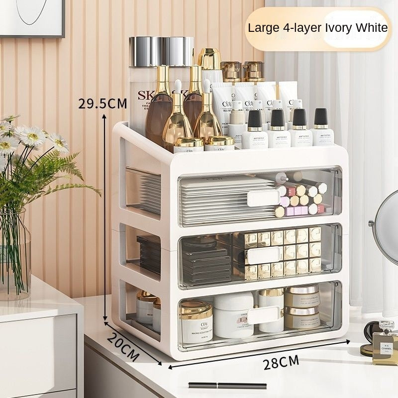 Desktop Transparent Drawer Cosmetic Storage Box The Unalia Brand