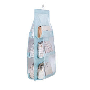 Double-sided Six-layer Visible Transparent Hanging Bag Hanging Storage Hanging Bag The Unalia Brand