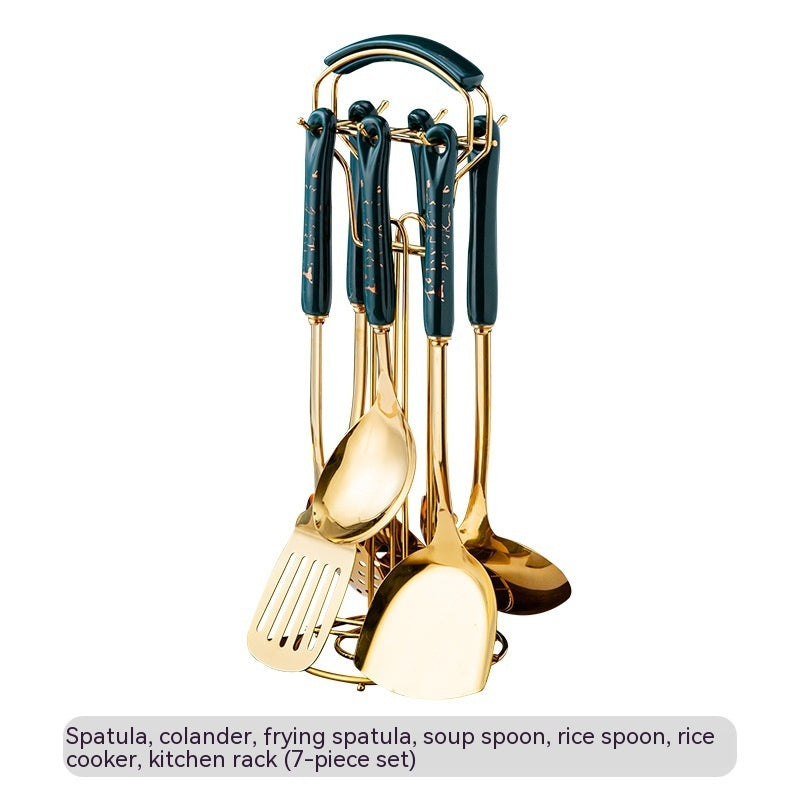 Two-Toned Stainless Steel Utensil Set The Unalia Brand