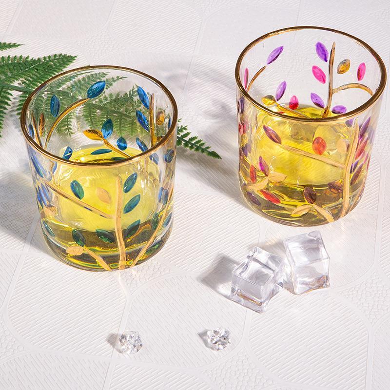 Handpainted Whiskey Glasses The Unalia Brand