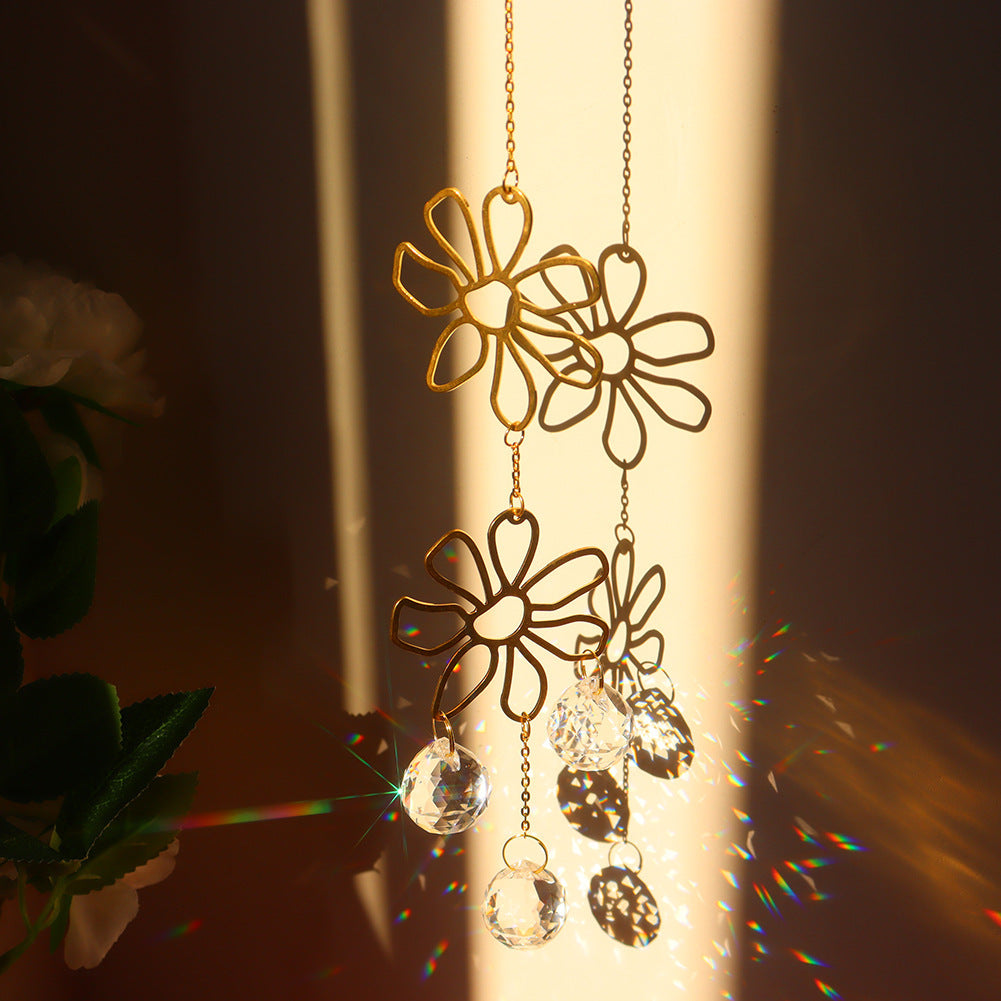 Chrystal Flower Decor Pendant The Unalia Brand